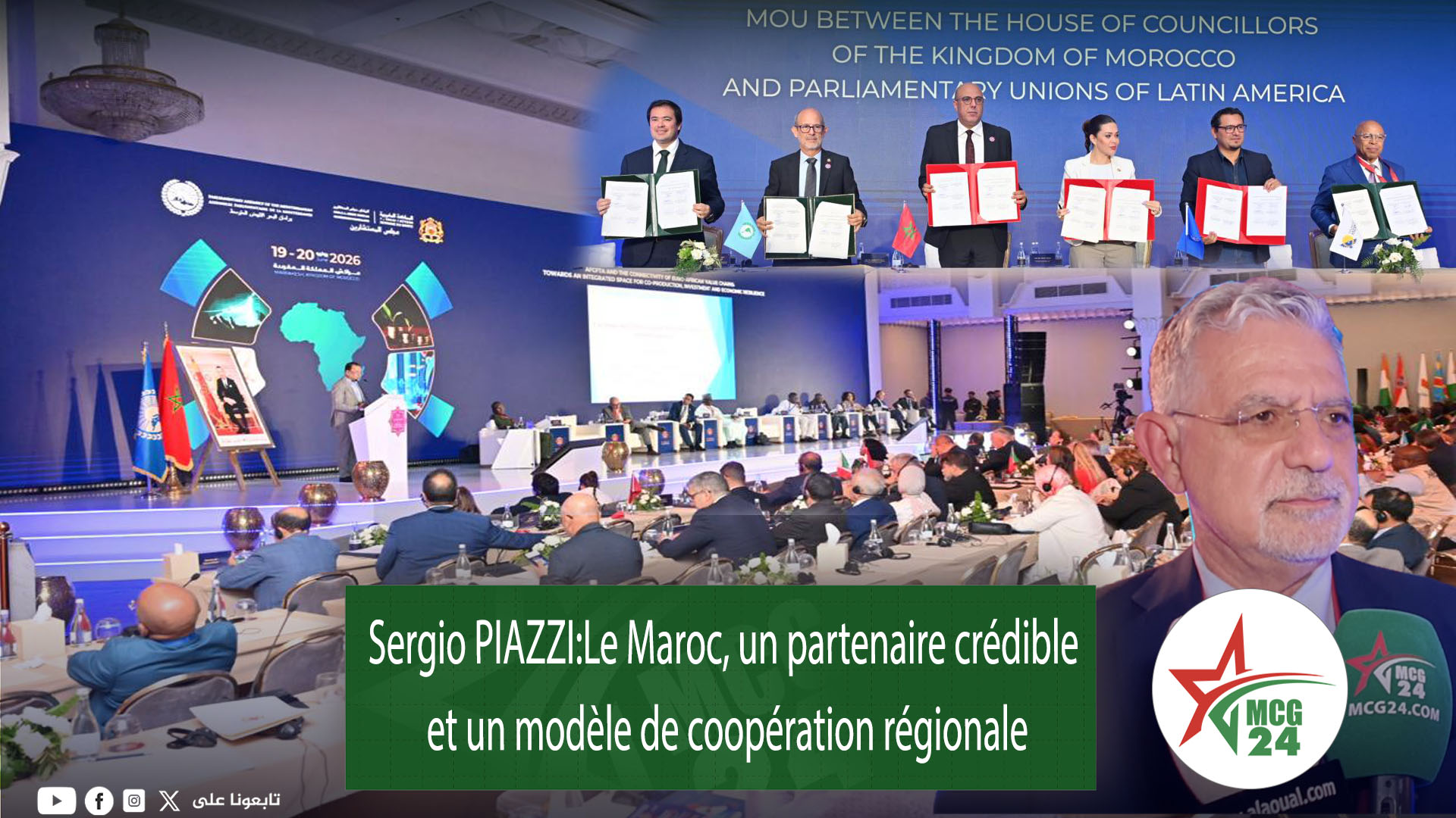 Sergio PIAZZI:Le Maroc, un partenaire crédible et un modèle de coopération régionale