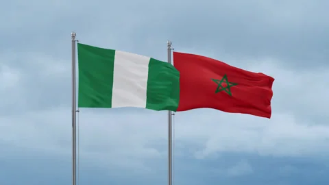 morocco and nigeria flag footage 253283036 iconl