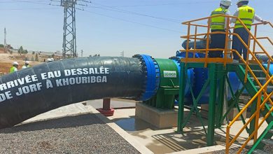 pipeline J2K reliant lusine de dessalement de Jorf Lasfar au site minier de Khouribga