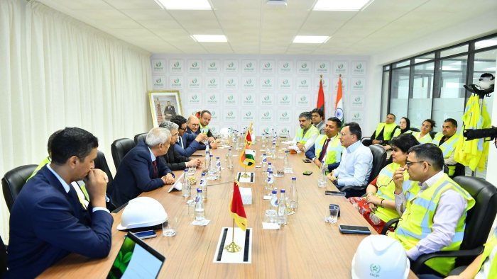 Inde-Maroc : Jitin Prasada visite le site d’Imacid à Jorf Lasfar 1 image 283 700x394 1
