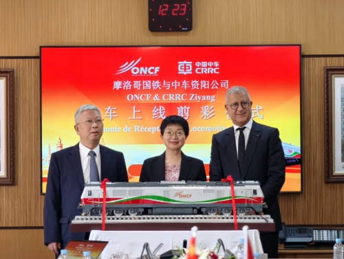 ONCF : cinq locomotives diesel chinoises entrent en service 1 images 2