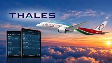 Technologie aeronautique au coucher du soleil